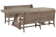 Paxton Place - Extendable Trestle Dining Table Set Magnussen Furniture