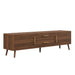 70" TV Stand With Storage Drawers And Cabinets For TVs Up To 80" - Walnut Hearth and Haven