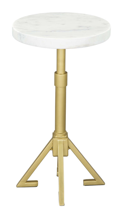 Maurice - Side Table - White / Gold Zuo Modern