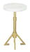 Maurice - Side Table - White / Gold Zuo Modern