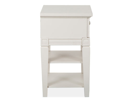 Willowbrook - Open Nightstand - Egg Shell White With Slight Rub Through Magnussen Furniture