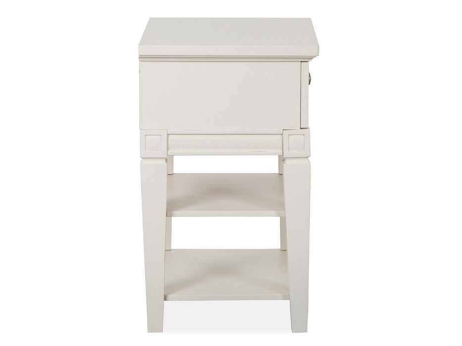 Willowbrook - Open Nightstand - Egg Shell White With Slight Rub Through Magnussen Furniture