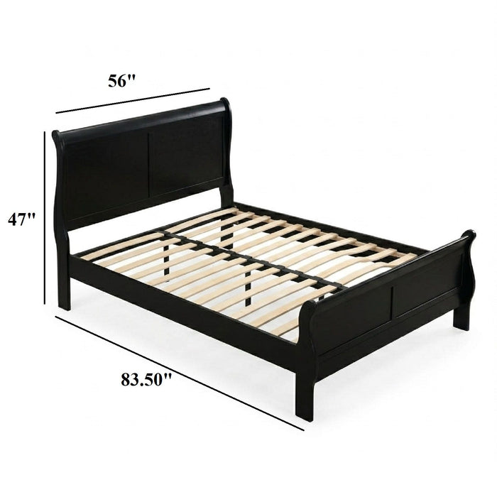 Louis Phillipe Sleigh Bed Home Essentials