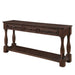 Console Table With 3 Drawers And 1 Bottom Shelf For Entryway - Espresso Home Essentials