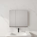 29.63" Wall Mounted Cabinet With Adjustable Shelves Storage Cabinet For Bathroom - Imitative Oak Home Essentials