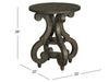 Bellamy - Round Accent End Table - Peppercorn Magnussen Furniture