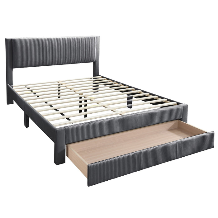 Contemporary Bed & Storage Drawer Home Essentials