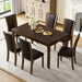 Dining Table Set With Upholstered Chairs, Rectangular Dining Table Set Home Essentials