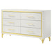 Chesney - 6 Drawer Bedroom Dresser - White Furniture Max