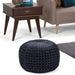 Renee - Handcrafted Round Pouf Simpli-Home