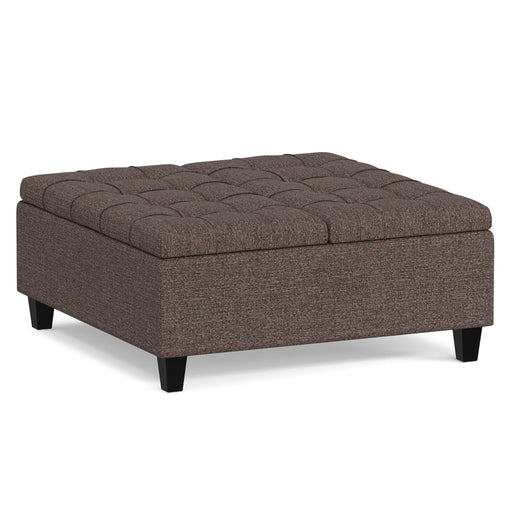 Harrison - Upholstered Coffee Table Storage Ottoman Simpli-Home