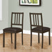 Dining Chair, Side, Upholstered For Dining Room, Transitional (Set of 2) - Brown 8th Street