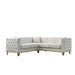 L-Shaped Corner Sofa, 5 Seater Sectional With Tufted Design Home Essentials