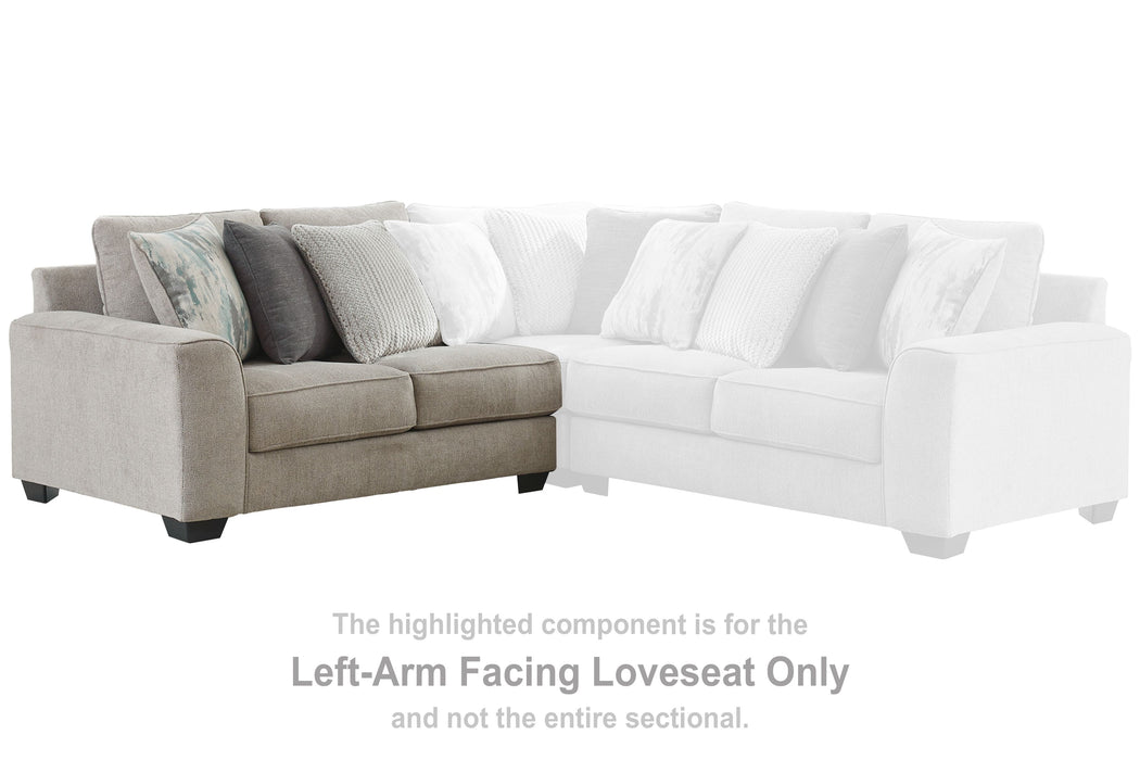 Ardsley - Pewter - LAF Loveseat
