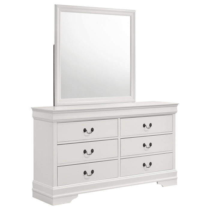 6 Drawer Dresser With Mirror Furniture Max