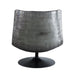 Piotr - Accent Chair With Swivel - Black Top Grain Leather ACME