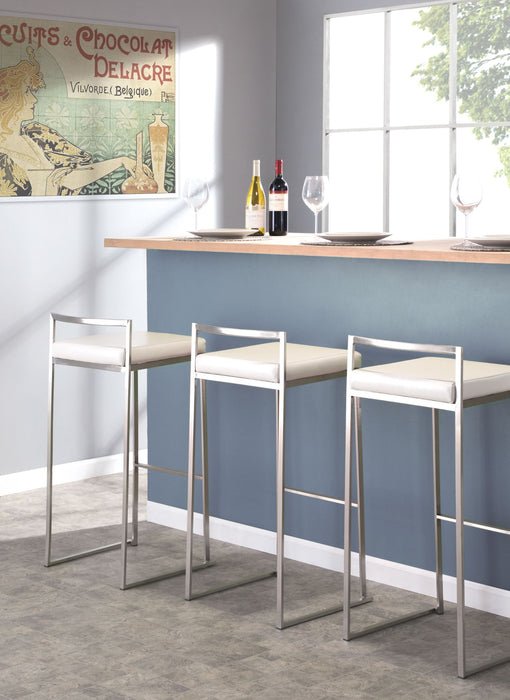Fuji - Contemporary And Elegant Design Stackable Barstool Lumi Source
