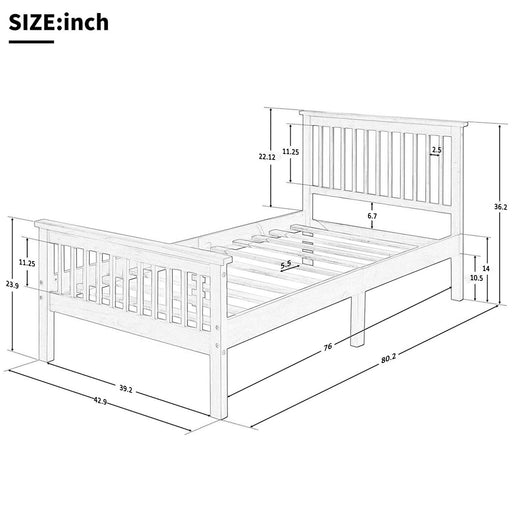 Platform Bed With Headboard And Footboard DreamHaus