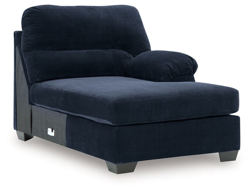 SimpleJoy - RAF Corner Chaise - Navy Signature Design by Ashley®
