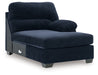 SimpleJoy - RAF Corner Chaise - Navy Signature Design by Ashley®