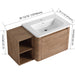 Wall Mounted Bathroom Vanity & Sink, Storage Shelves & Soft Close Door Home Essentials