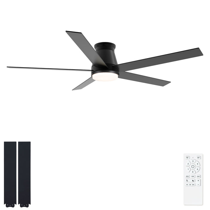 Flush Mount Ceiling Fan With Light Daily Nest