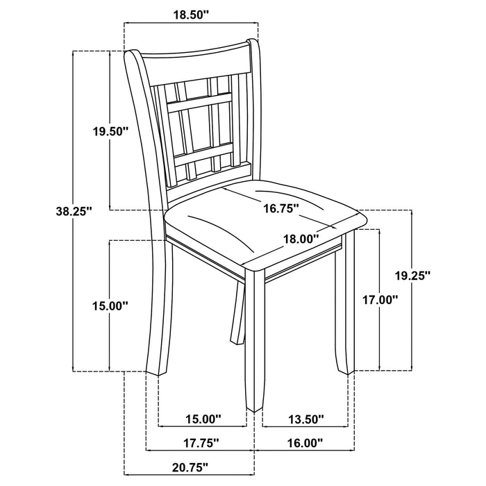 Davis - Dining Side Chair (Set of 2) - Light Oak Furniture Max