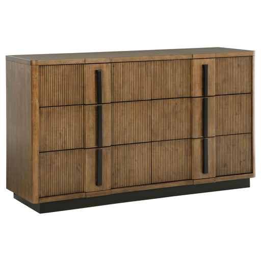 Moraga - 6 Drawer Dresser Cabinet - Ash Brown Furniture Max