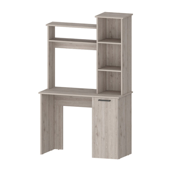 39" Computer Desk With Hutch - Gray