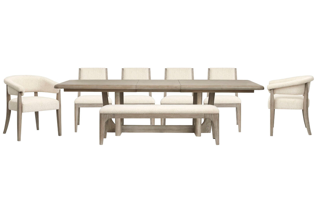 Braelyn - Extendable Trestle Dining Table Set Magnussen Furniture