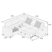 Convertible Sectional Upholstered Sleeper Sofa With Storage Chaise Home Essentials