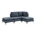 Upholstered Modular Sectional With Tall Legs, Medium Firm Seat Home Essentials