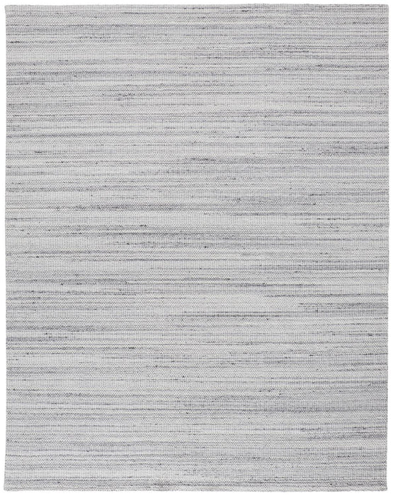 Wool Hand Woven Stain Resistant Area Rug - Silver - 8' X 10'