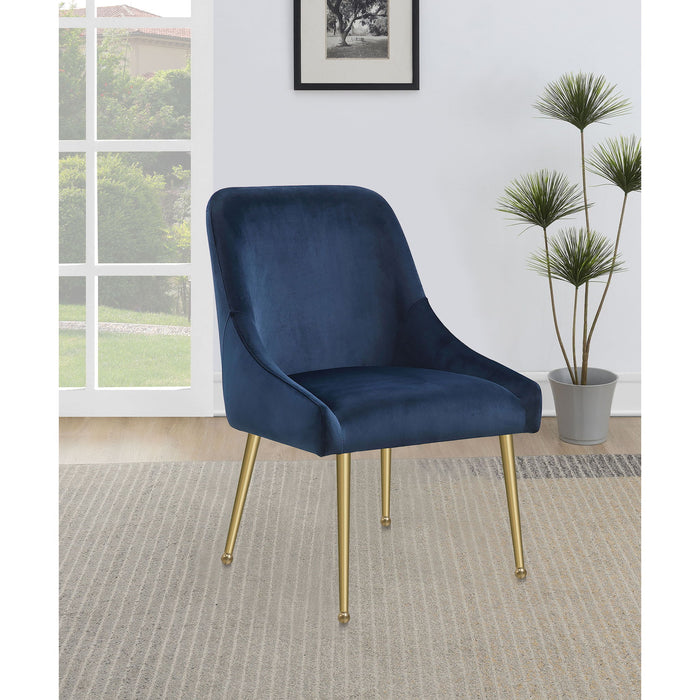 Walmer - Wingback Dining Chair (Set of 2) - Blue Furniture Max