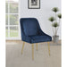 Walmer - Wingback Dining Chair (Set of 2) - Blue Furniture Max