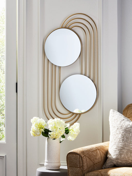 Warrenley - Accent Mirror - Gold Finish Signature Design by Ashley®