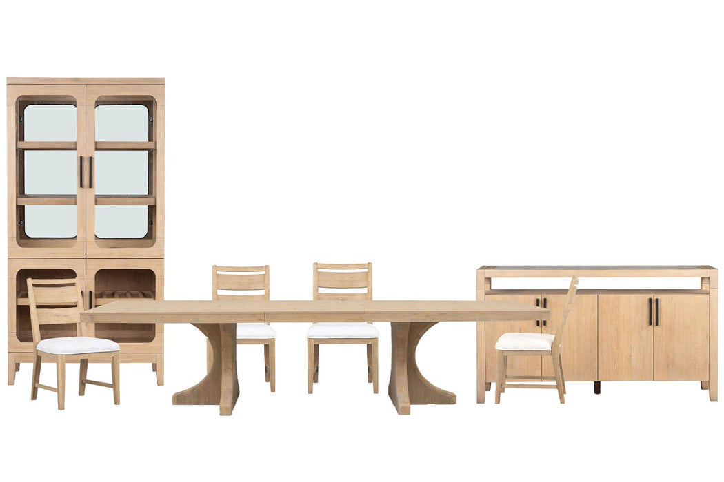 Somerset - Extendable Trestle Dining Table Set Magnussen Furniture