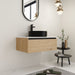 Wall Mounted Bathroom Vanity With Art Sink & 1 Soft Close Drawer Home Essentials