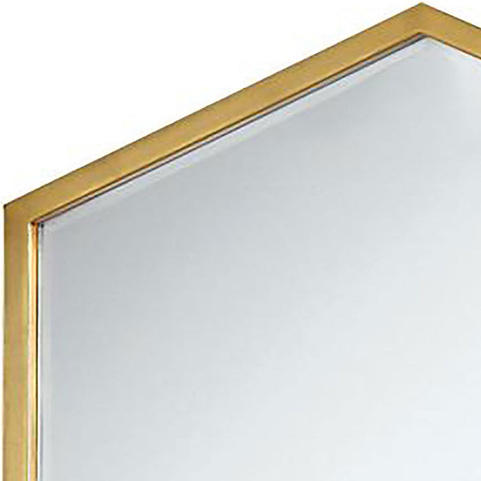 Cavendish - Hexagonal Wall Mirror - Gold Furniture Max