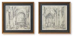 Downyard - Wall Art Set (Set of 2) - Black / Beige Signature Design by Ashley®