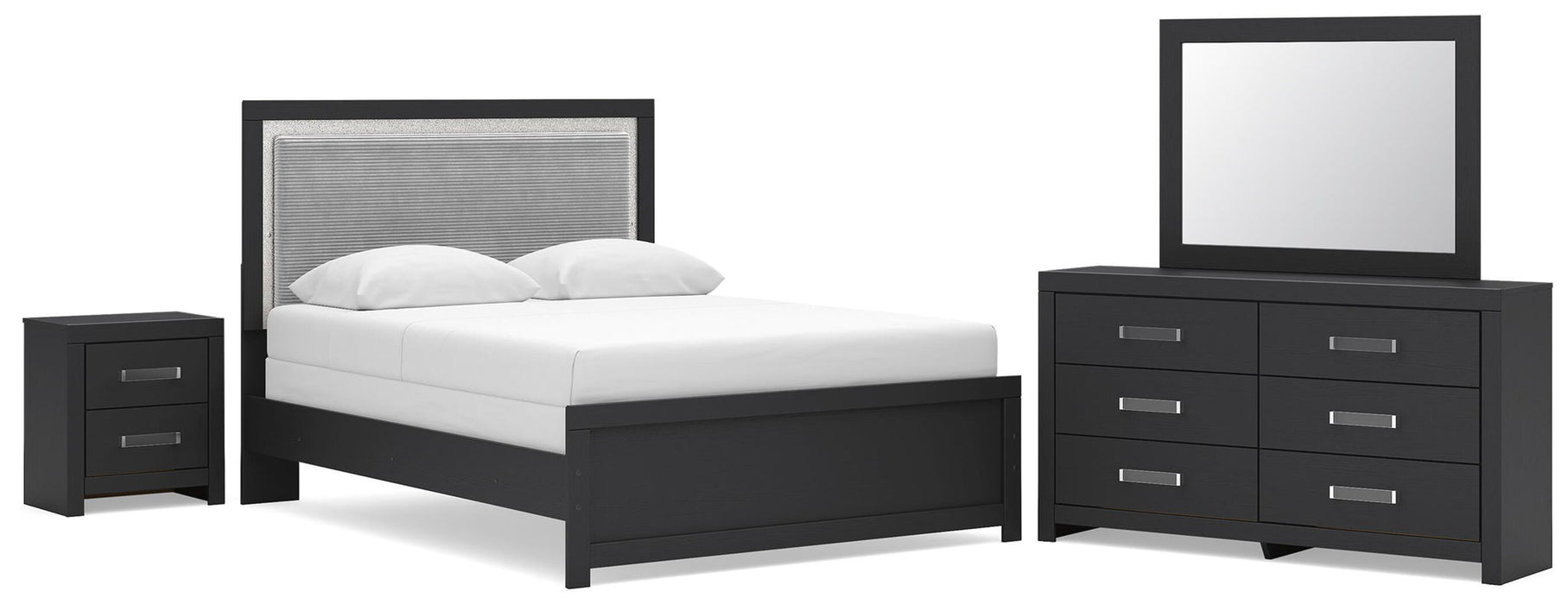 Maeling - Upholstered Panel Bedroom Set Signature Design by Ashley®