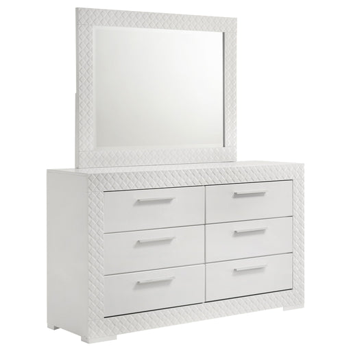 Pierce - 6 Drawer Dresser And Mirror Furniture Max