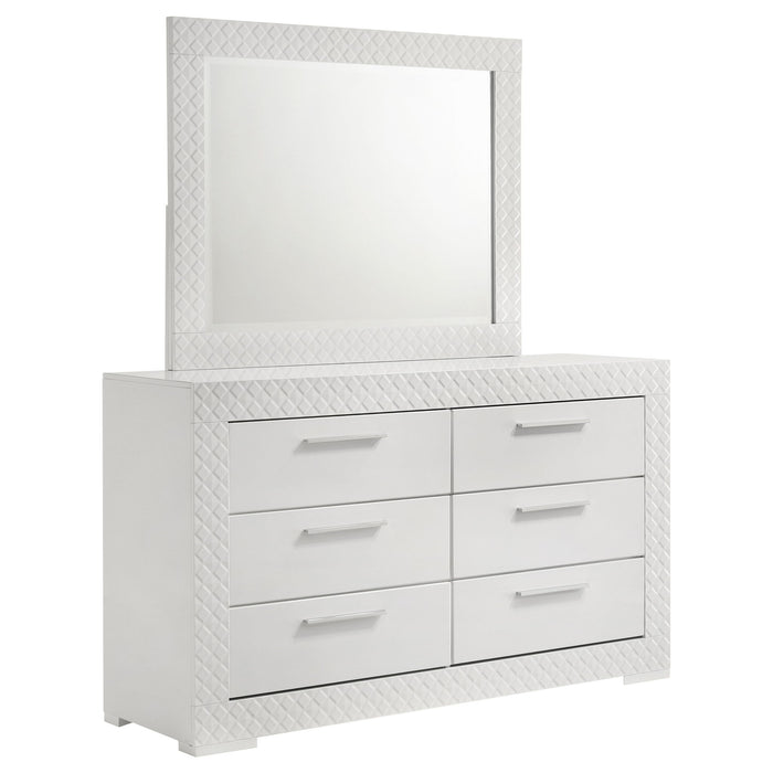 Pierce - 6 Drawer Dresser And Mirror Furniture Max