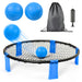 Outdoor Roundnet Game Set With 2 Balls, Sturdy Net And Carry Bag Daily Nest