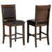 Dewey - Upholstered Counter Chair (Set of 2) - Walnut Furniture Max