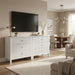 3 Drawer Nightstand, Wide With Soft Close Slides - White Home Essentials