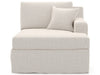 Ryman - Slipcover Chaise RAF, Special Order - White Universal Furniture