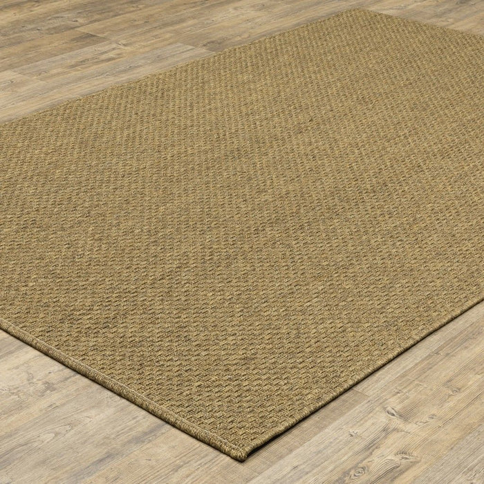 8' X 11' Indoor / Outdoor Area Rug - Tan