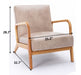 Classic Mid-Century Modern Accent Chairs, Open Framed Armchair With Cushioning US Pride