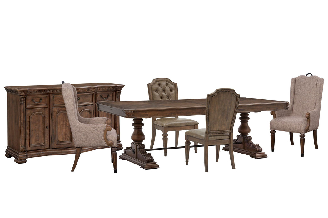 Durango - Extendable Trestle Dining Table Set Magnussen Furniture
